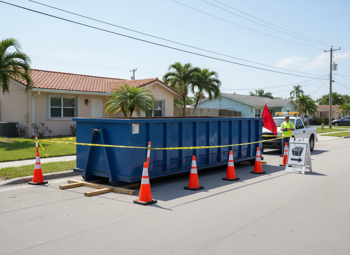 Broward County Rules for Placing a Dumpster on Residential Streets