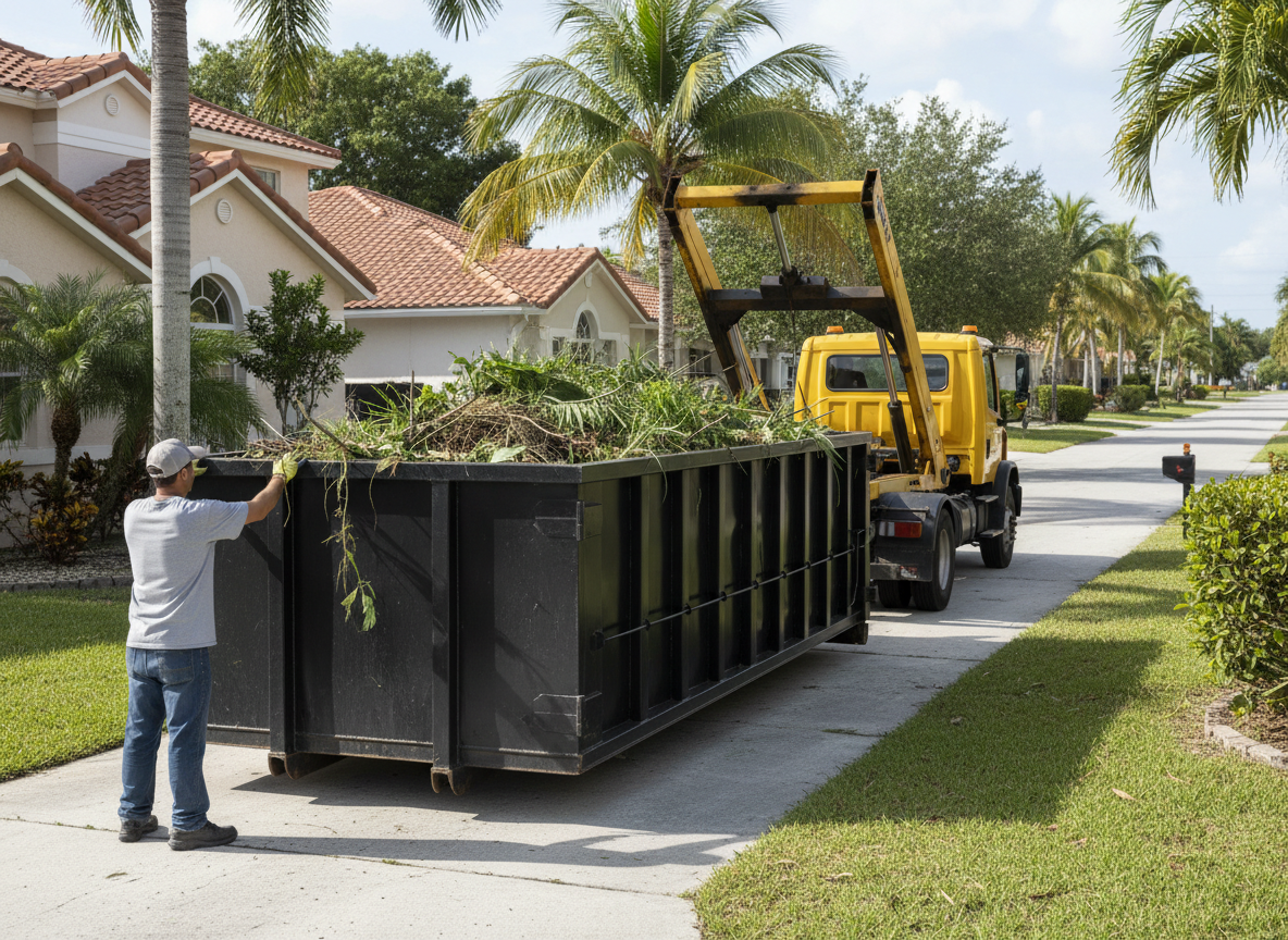 Yard Waste Dumpster Rental in Margate